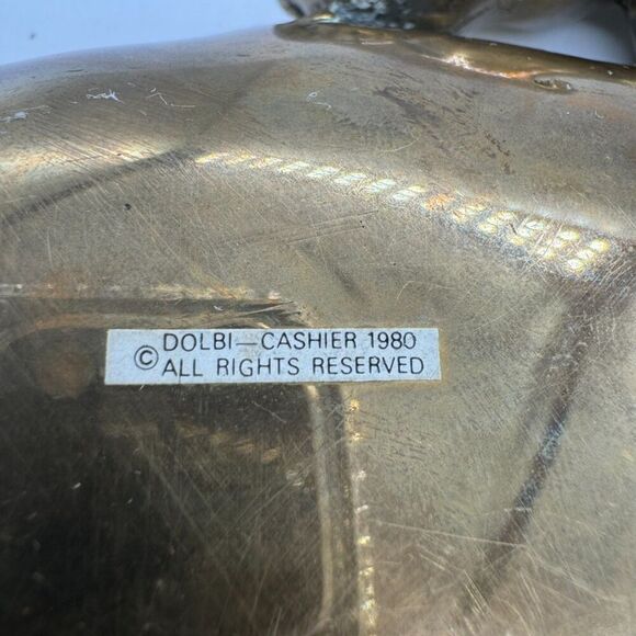 Dolbi Brass 2-Piece Dish Ram Sheep Wildlife Jewelry Dish Ashtray Centerpiece - Picture 2 of 16